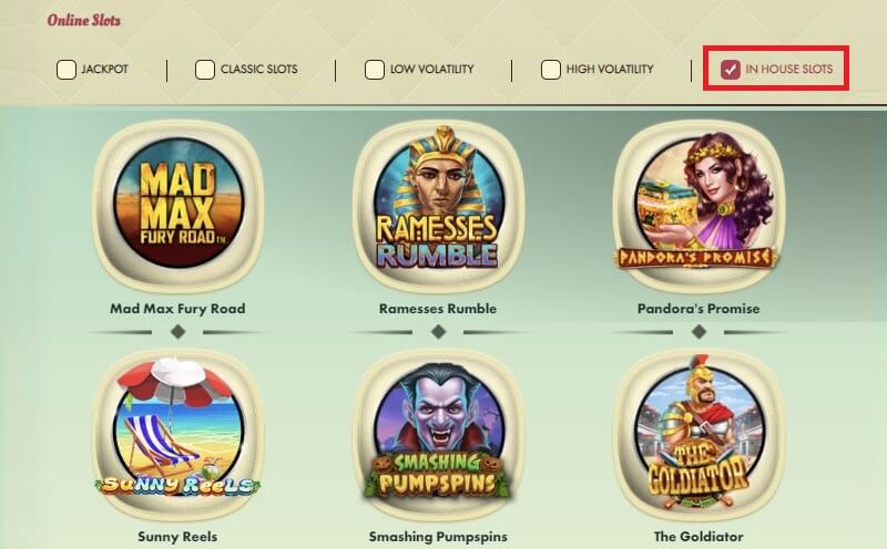 777's unique in house slots games
