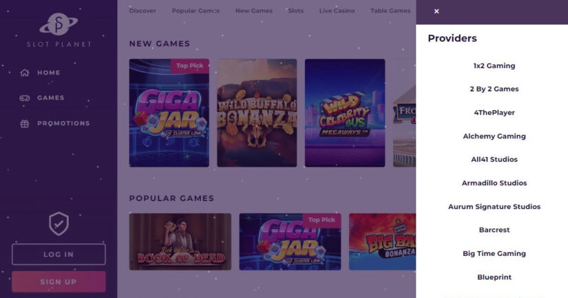 Slot Planet UK slots & games