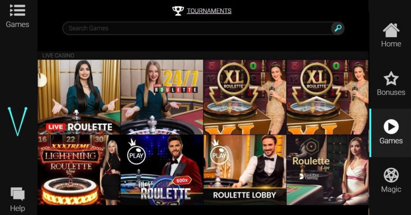 Voodoo Dreams UK live casino