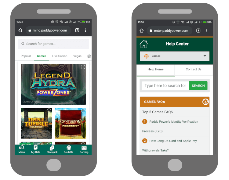 Paddy Power Games review on mobile