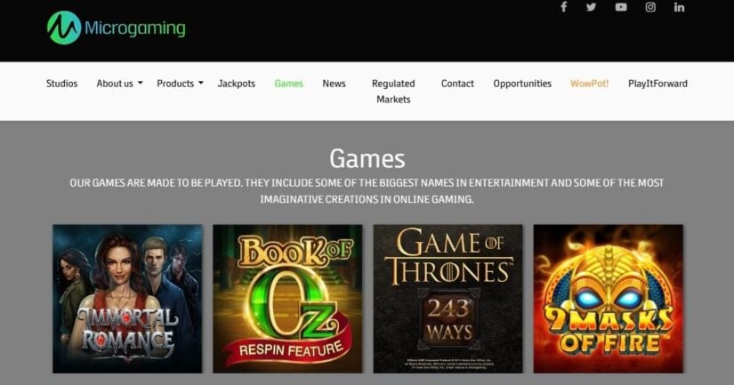 Microgaming software