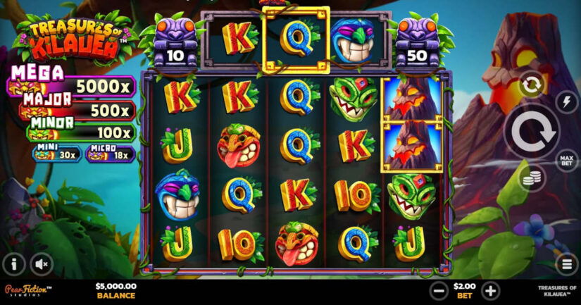 Treasures of Kilauea slot