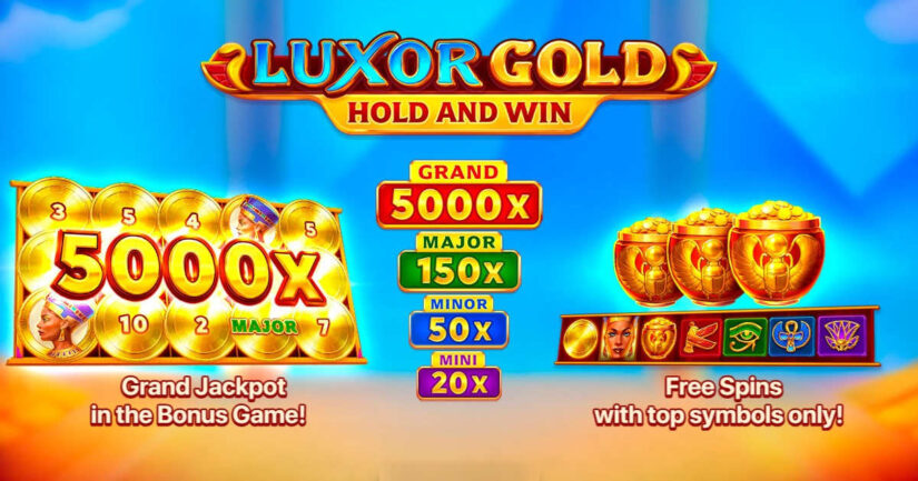 Luxor Gold Hold & Win Slot by Playson