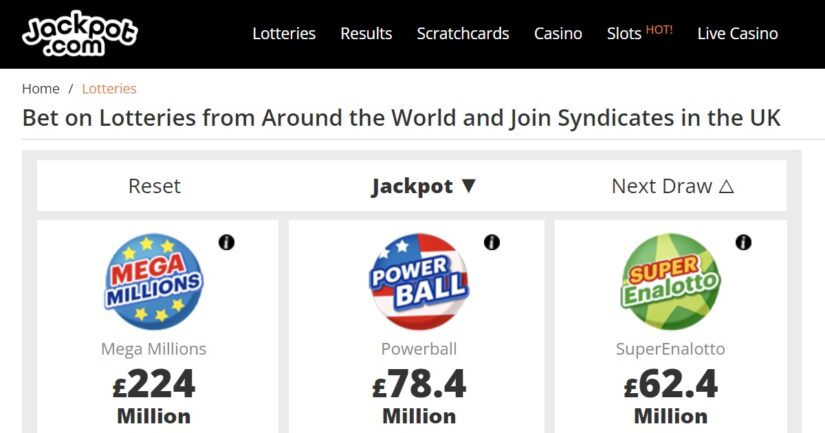 UK Jackpot.com lotteries