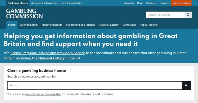 Check if gambling licence is valid