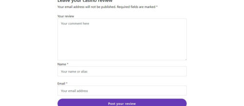 Box to leave your comments