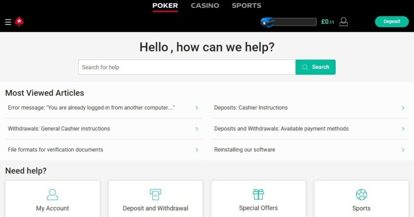 PokerStars UK FAQ