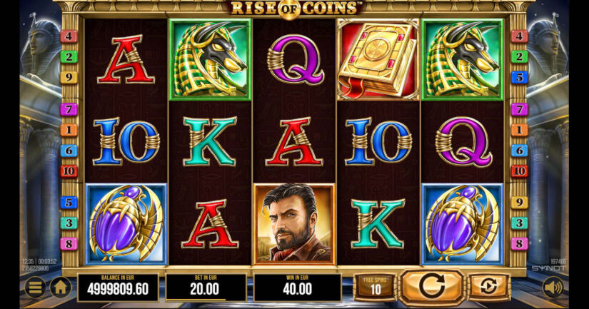 Rise of Coins slot by SYNOT Games