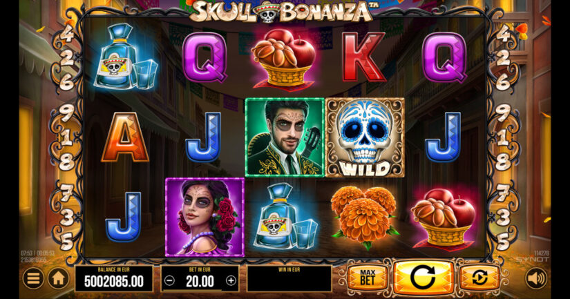 Skull Bonanza slot by SYNOT Games