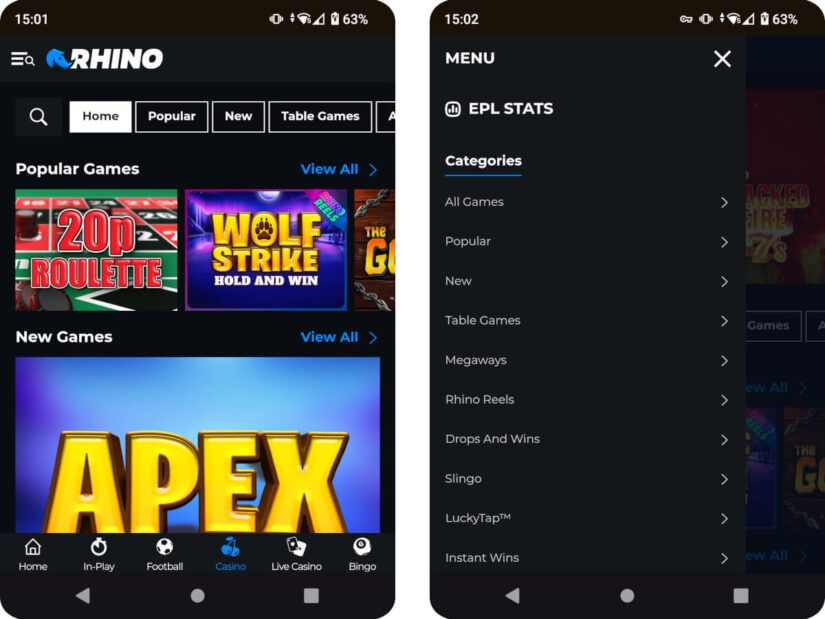 RhinoBet mobile