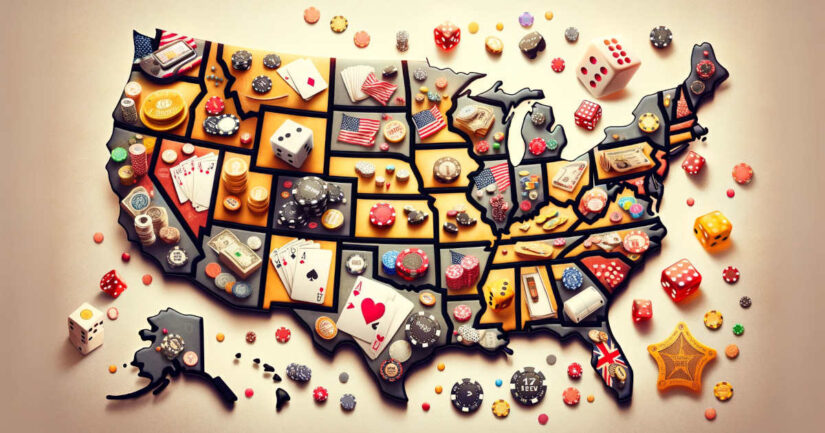 Biggest gambling states in the US