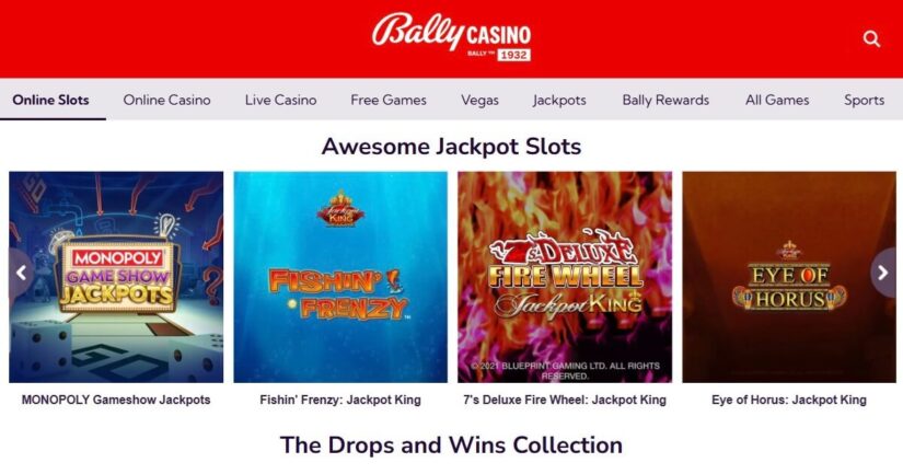 Bally Casino slots and games