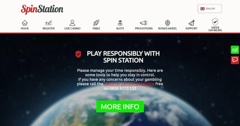 Spin Station UK homepage