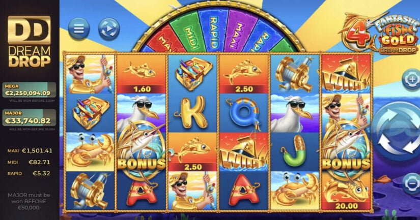4 Fantastic Fish Gold Dream Drop slot