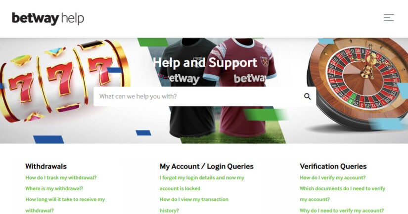 Help Centre at Betway