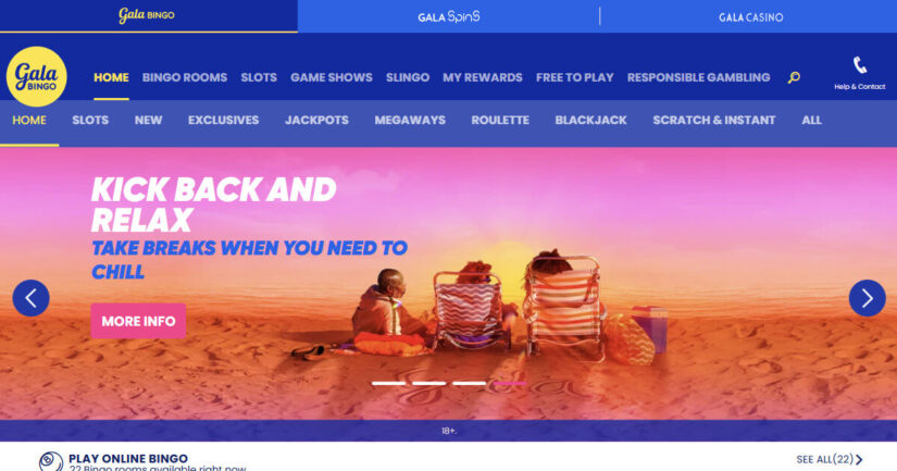 Gala Bingo homepage