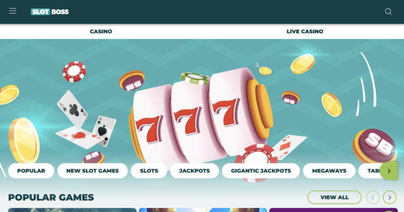 Slot Boss homepage