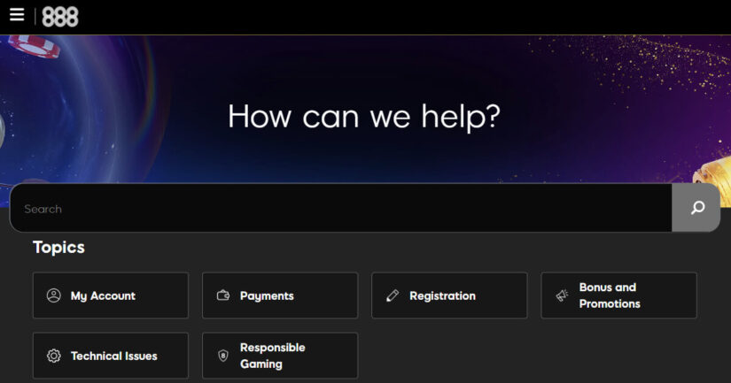 888 Casino support centre