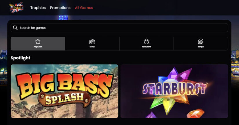 Win British casino games