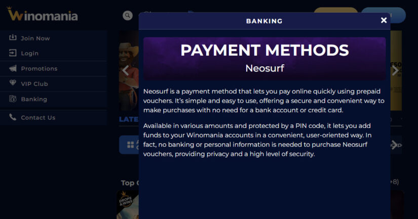 New Neosurf online casino