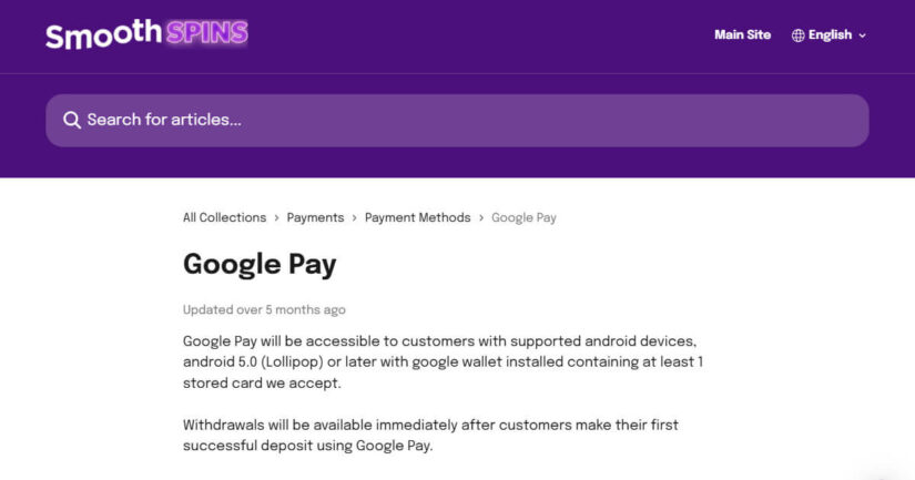 Online casino Google Pay - Smooth Spins