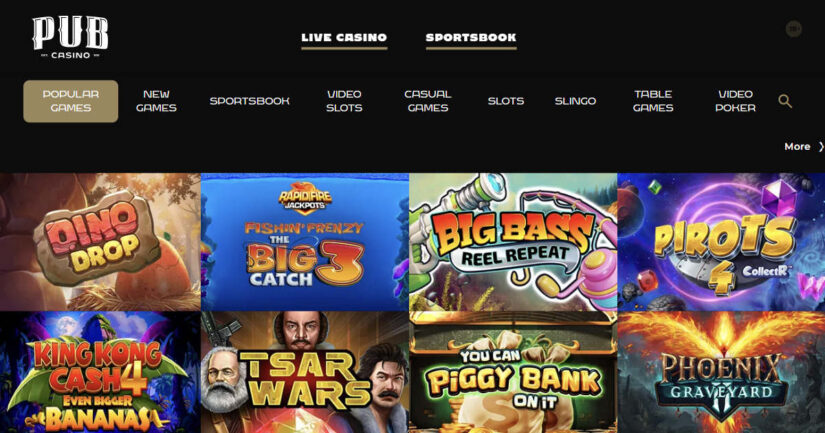 Pub Casino games