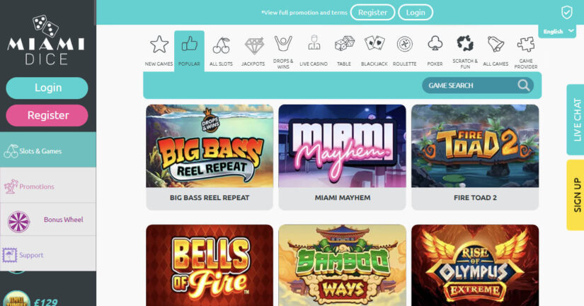 Miami Dice games