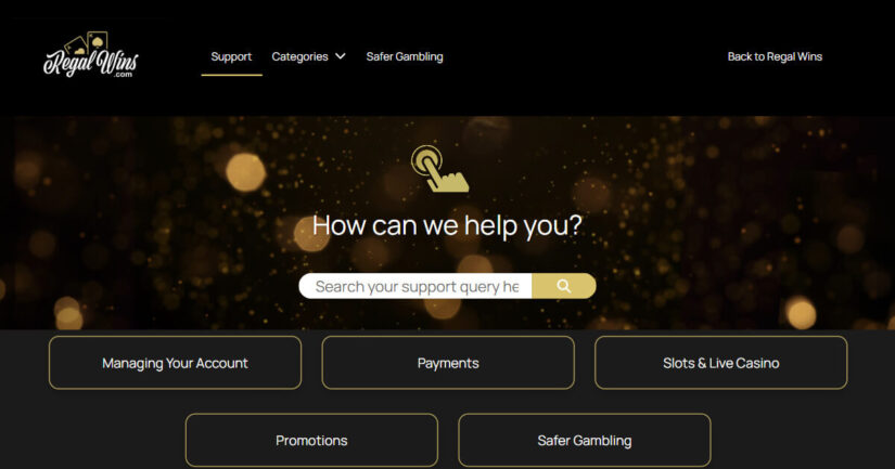 Regal Wins support