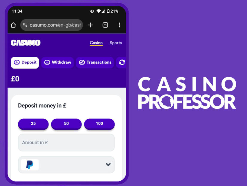UK casino PayPal - Casumo