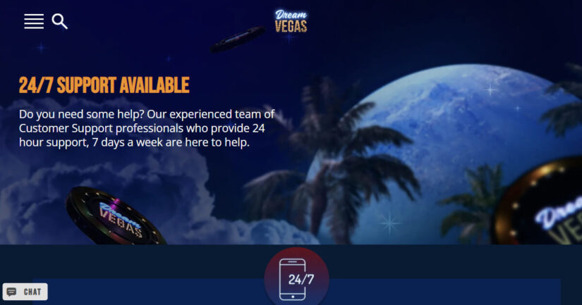 Dream Vegas support