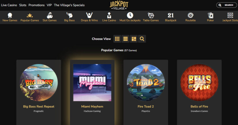 Jackpot Village games