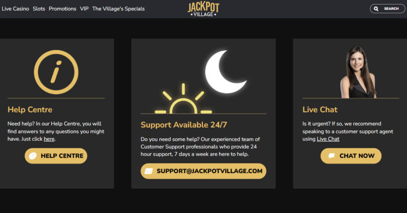 Jackpot Village support