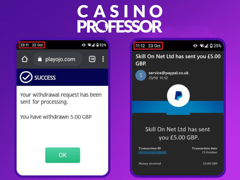 Online casino with same day payout - PlayOJO