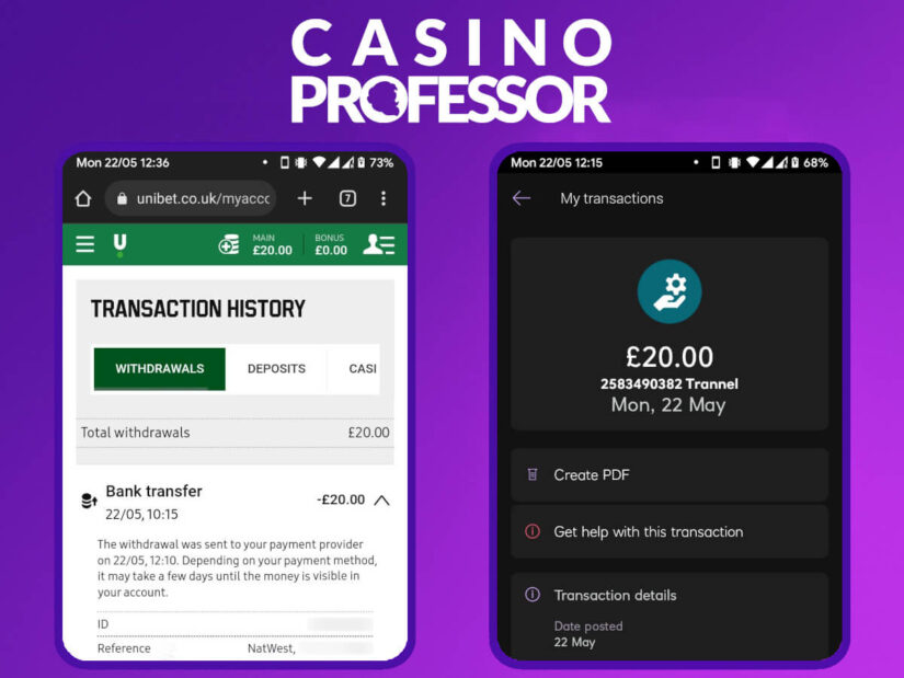 Same day payout casino - Unibet