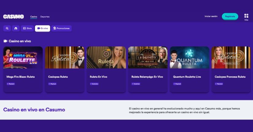 casino en vivo casumo españa