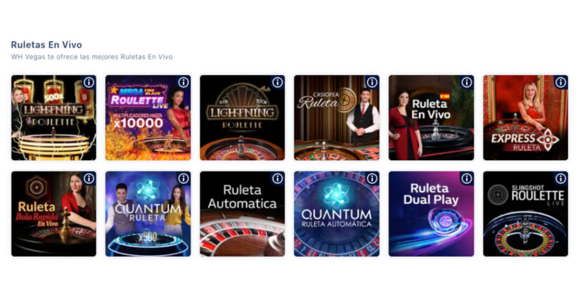 lobby de casino en vivo en William Hill