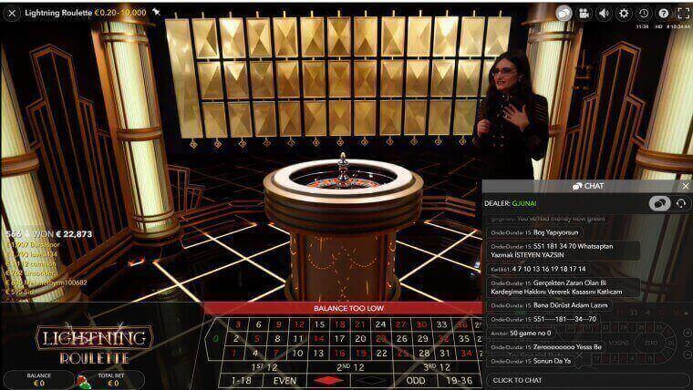 betsson ofrece múltiples versiones de ruleta online y en vivo