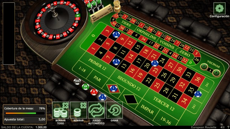 mesa de ruleta online en 888 casino