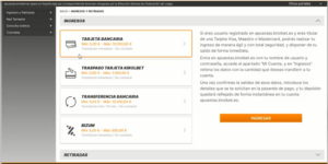 Métodos de depósito en Kirolbet