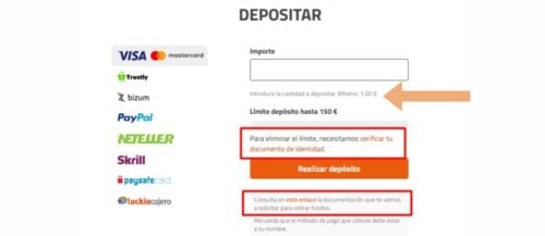 deposito 5 euros Luckia casino