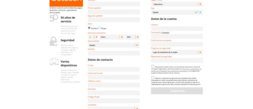 registro en betsson casino