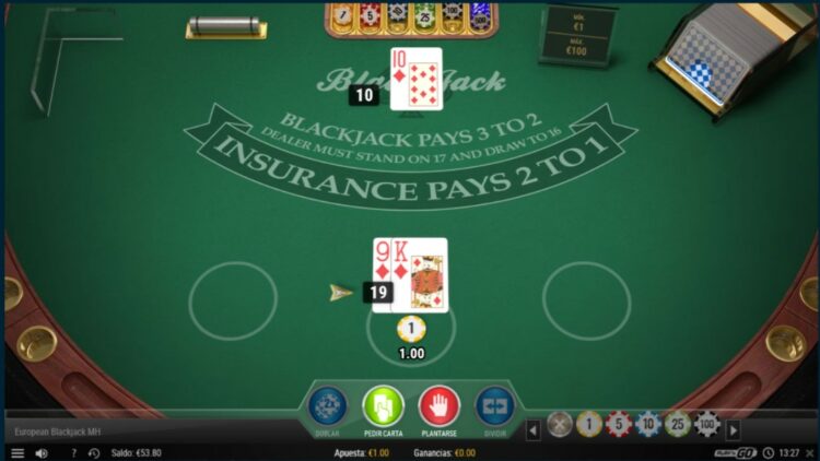 Blackjack en Platincasino