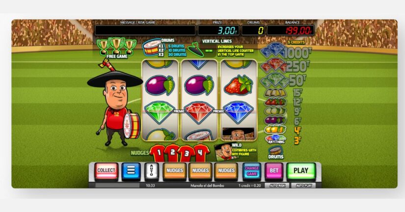 tragaperras española manolo el del bombo de MGA