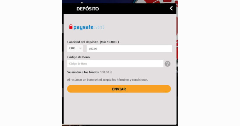 paysafecard metodo de pago casinos