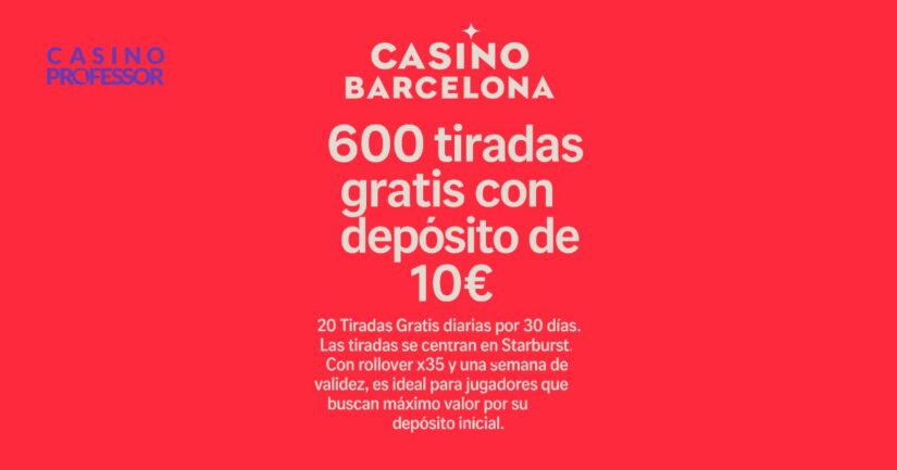 giros gratis en Casino Barcelona