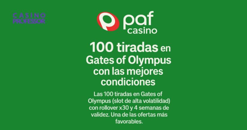 tiradas gratis en paf casino