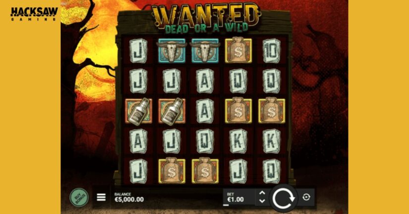 tragaperras wanted dead or wild de hacksaw gaming