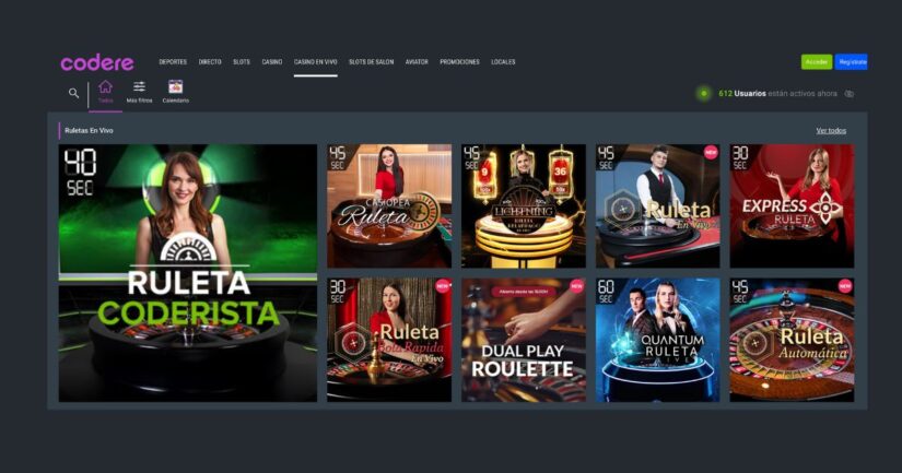 codere casino en vivo