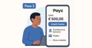 recarga con fondos tu cuenta de Payz