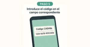 ingresa el código de CASHlib en el casino